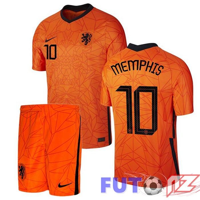 Camiseta Nacional Países Bajos (MEMPHIS 10) Ninos Primera 2020/2021