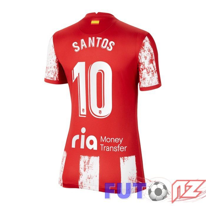 Camiseta Atletico Madrid (CORREA 10) Mujer Primera Rojo/Blanco 2021/2022