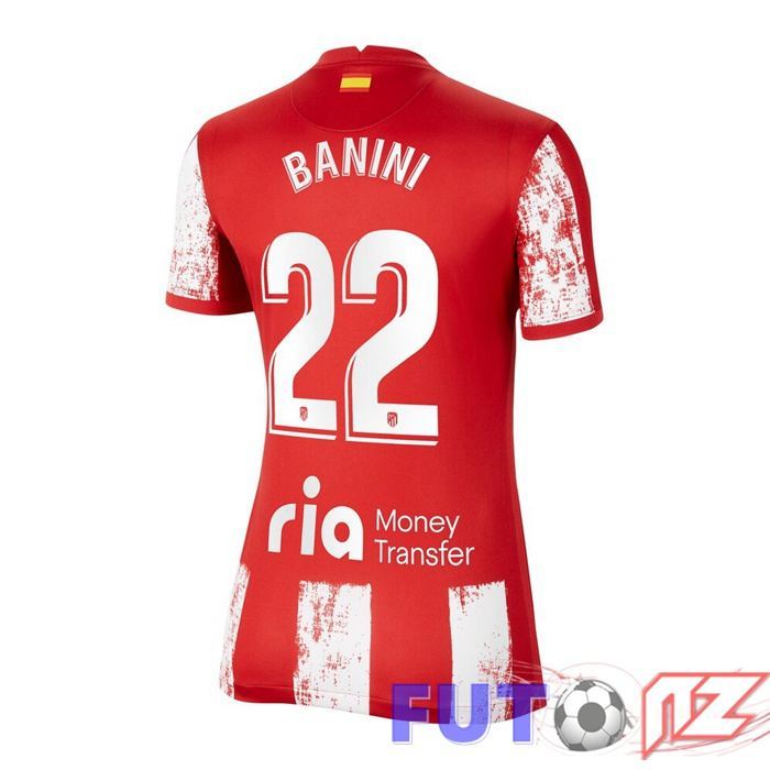 Camiseta Atletico Madrid (Hermoso 22) Mujer Primera Rojo/Blanco 2021/2022