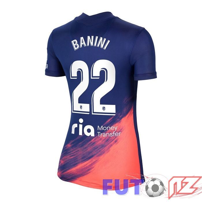 Camiseta Atletico Madrid (Hermoso 22) Mujer Segunda Azul Marino 2021/2022