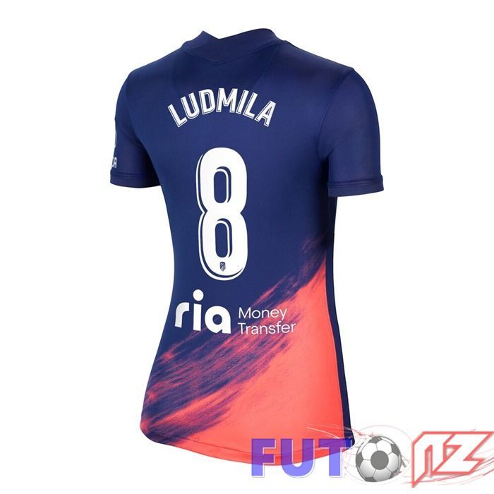 Camiseta Atletico Madrid (GRIEZMANN 8) Mujer Segunda Azul Marino 2021/2022