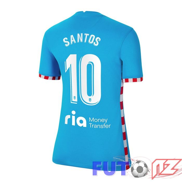Camiseta Atletico Madrid (CORREA 10) Mujer Tercera Azul 2021/2022