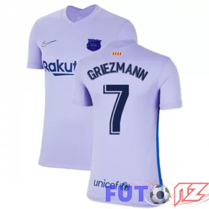 Camiseta FC Barcelona (Griezmann 7) Mujer Segunda Violeta 2021/2022