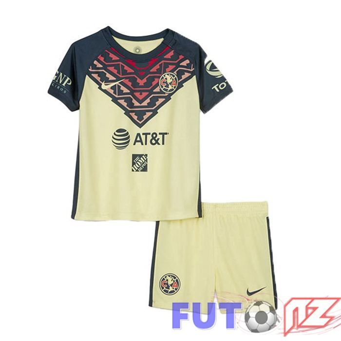 Camiseta Club America Ninos Primera Amarillo 2021/22