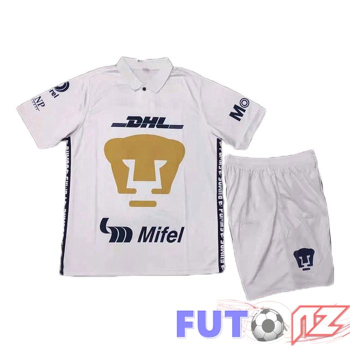 Camiseta Pumas UNAM Ninos Primera Blanco 2021/22