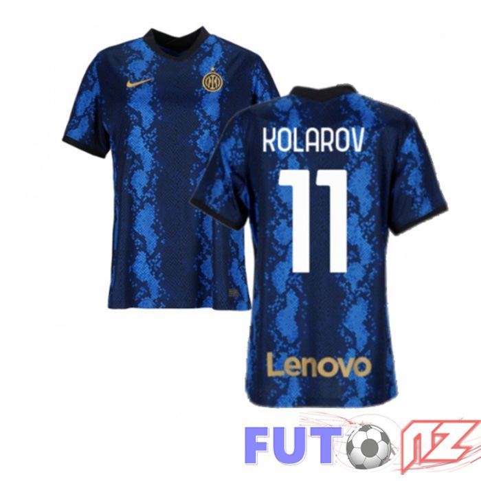 Camiseta Inter Milan（KOLAROV 11）Mujer Primera Azul 2021/2022