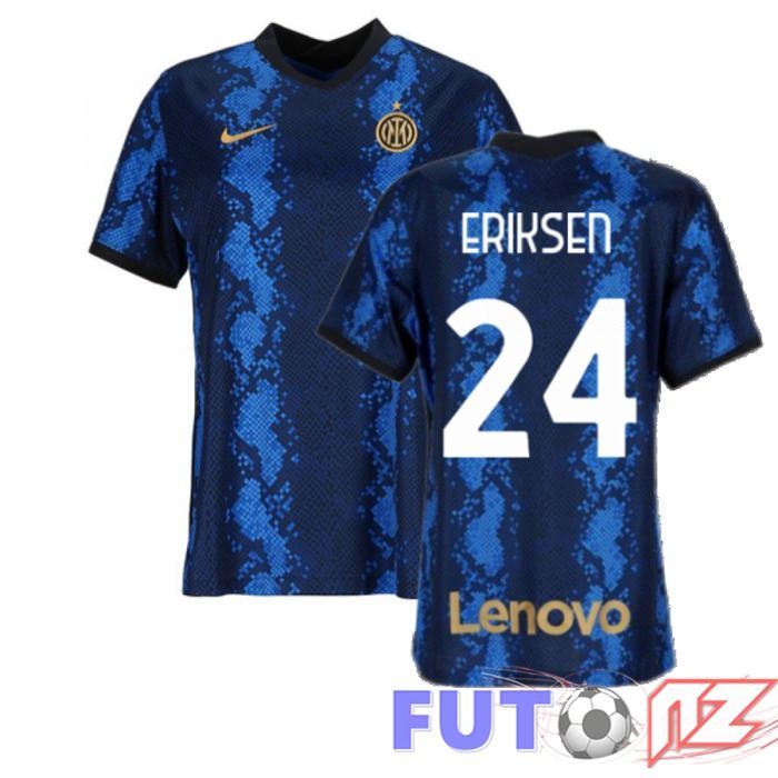 Camiseta Inter Milan（ERIKSEN 24）Mujer Primera Azul 2021/2022