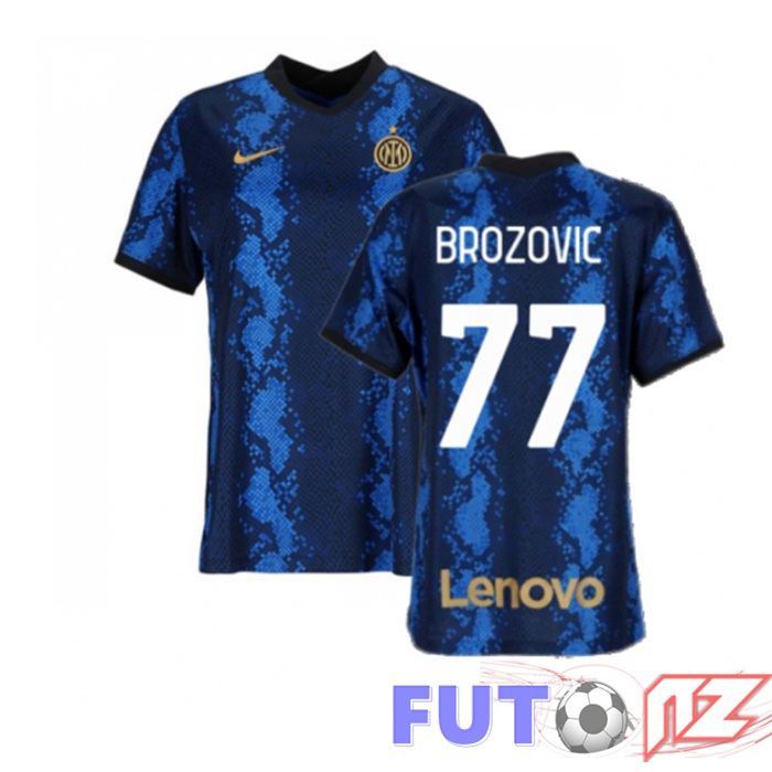 Camiseta Inter Milan（BROZOVIC 77）Mujer Primera Azul 2021/2022