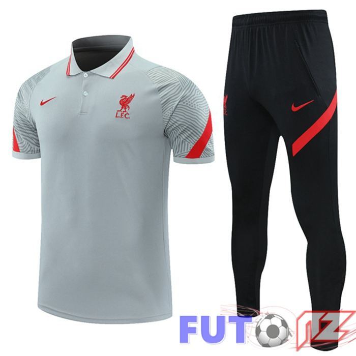 Camiseta Polo FC Liverpool + Pantalones Gris 2021/2022