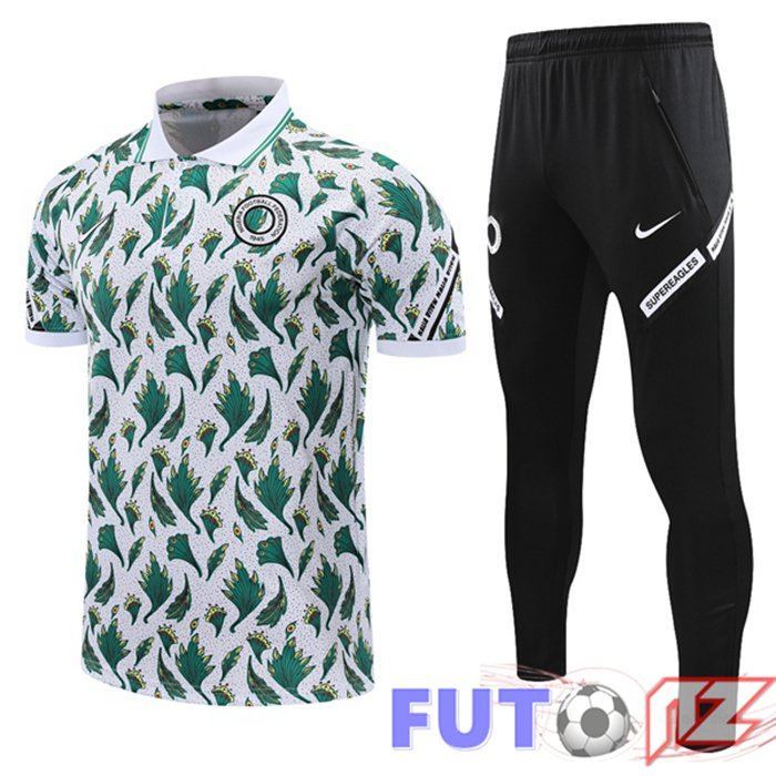 Camiseta Polo Nigeria + Pantalones Blanco Verde 2021/2022 Camiseta Polo Nigeria + Pantalones Blanco Verde 2021/2022