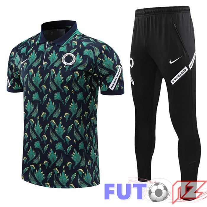 Camiseta Polo Nigeria + Pantalones Negro Verde 2021/2022 Camiseta Polo Nigeria + Pantalones Negro Verde 2021/2022