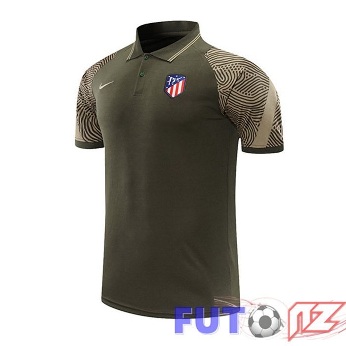 Camiseta Polo Atletico Madrid Verde Oscuro 2021/2022