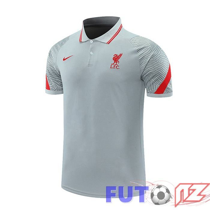 Camiseta Polo FC Liverpool Gris 2021/2022