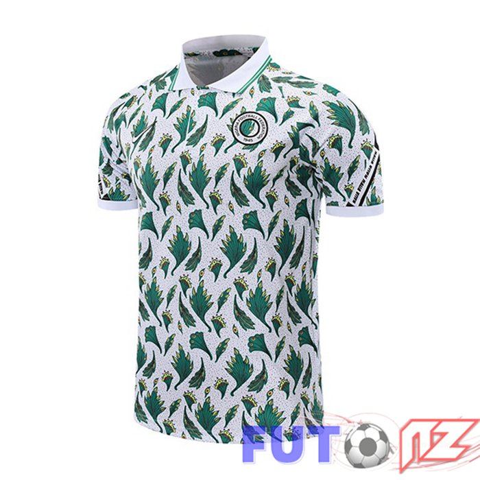 Camiseta Polo Nigeria Blanco Verde 2021/2022 Camiseta Polo Nigeria Blanco Verde 2021/2022