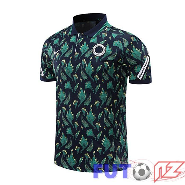 Camiseta Polo Nigeria Negro Verde 2021/2022 Camiseta Polo Nigeria Negro Verde 2021/2022