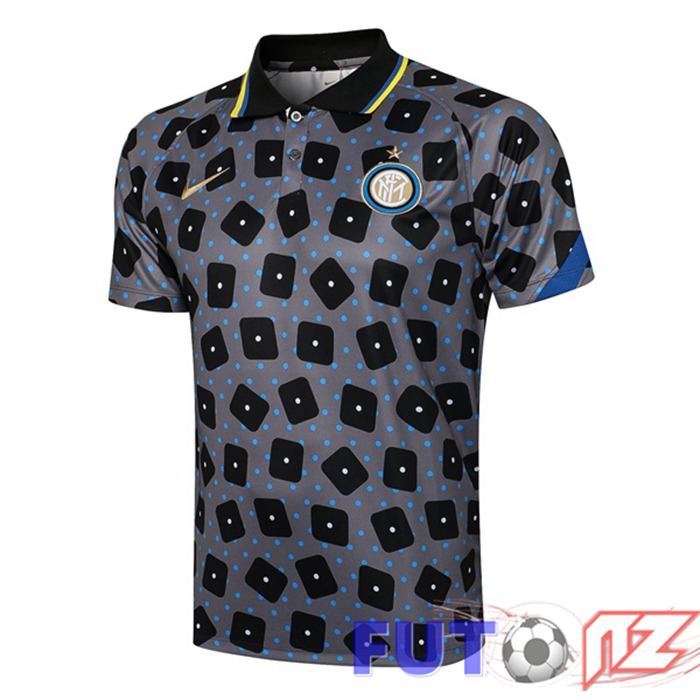 Camiseta Polo Inter Milan Gris Negro 2021/2022