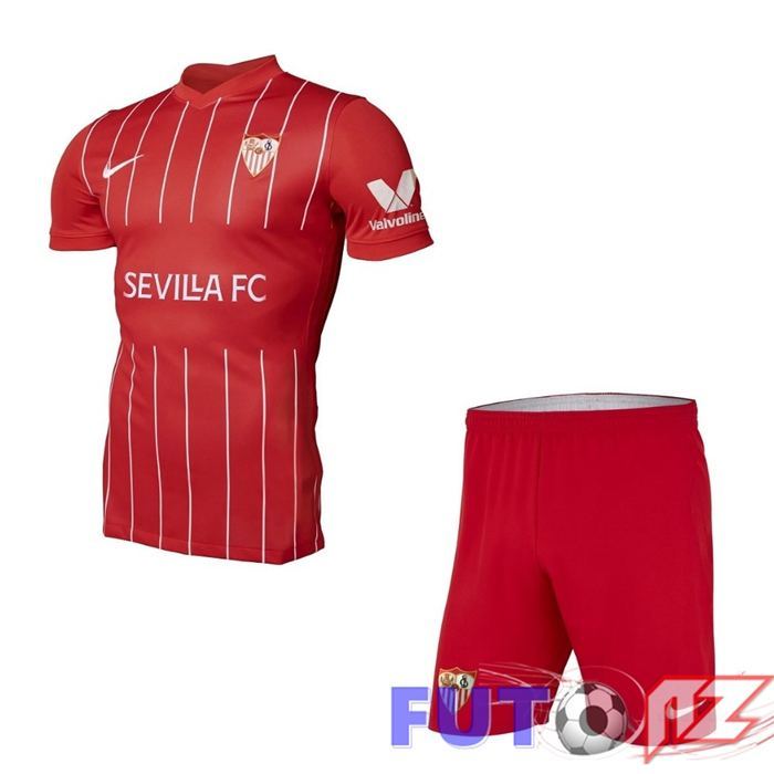 Camiseta Sevilla FC Ninos Segunda Rojo 2021/2022