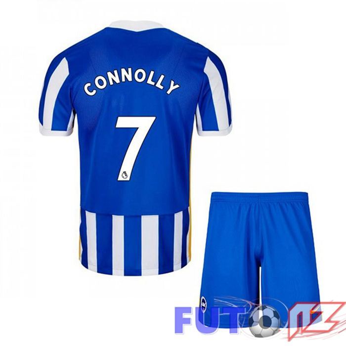 Camiseta Brentford FC (CONNOLLY 7) Ninos Primera Azul/Blanco 2021/22