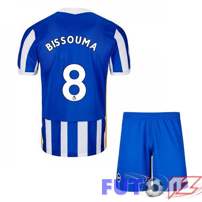 Camiseta Brentford FC (BISSOUMA 8) Ninos Primera Azul/Blanco 2021/22
