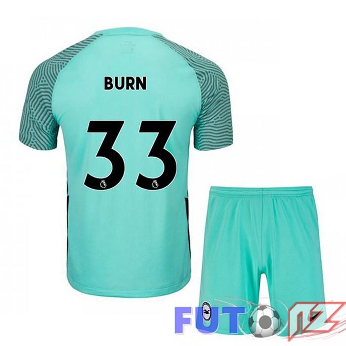 Camiseta Brentford FC (BURN 33) Ninos Segunda Verde 2021/22