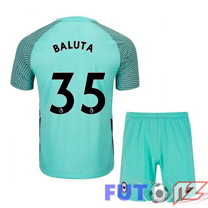Camiseta Brentford FC (BALUTA 35) Ninos Segunda Verde 2021/22