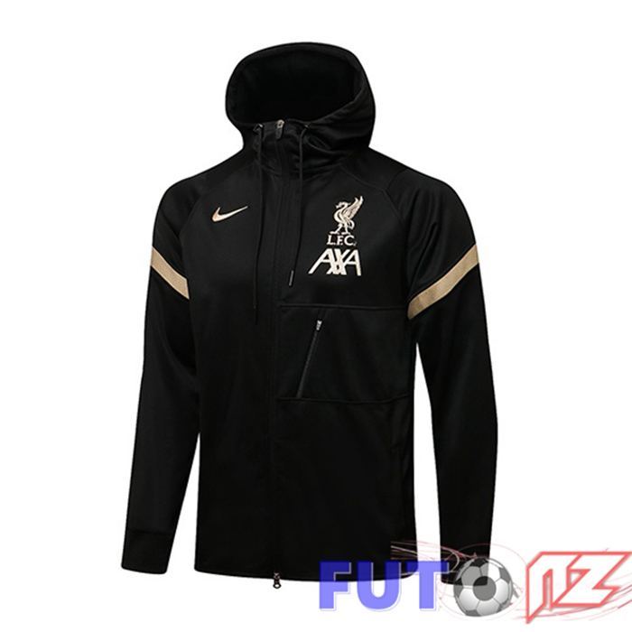 Chaqueta Con Capucha FC Liverpool Negro 2021/2022
