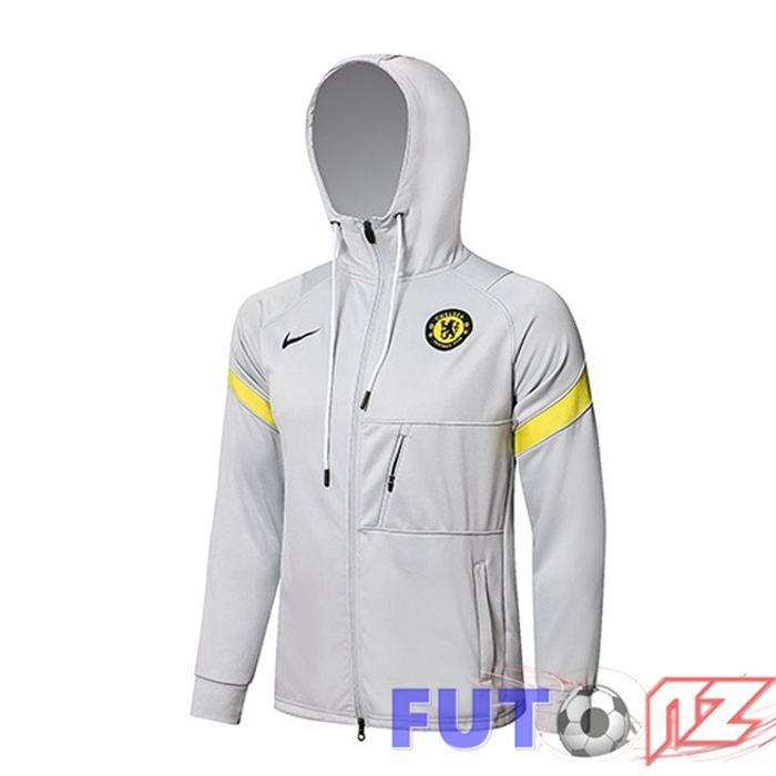 Chaqueta Con Capucha FC Chelsea Gris 2021/2022