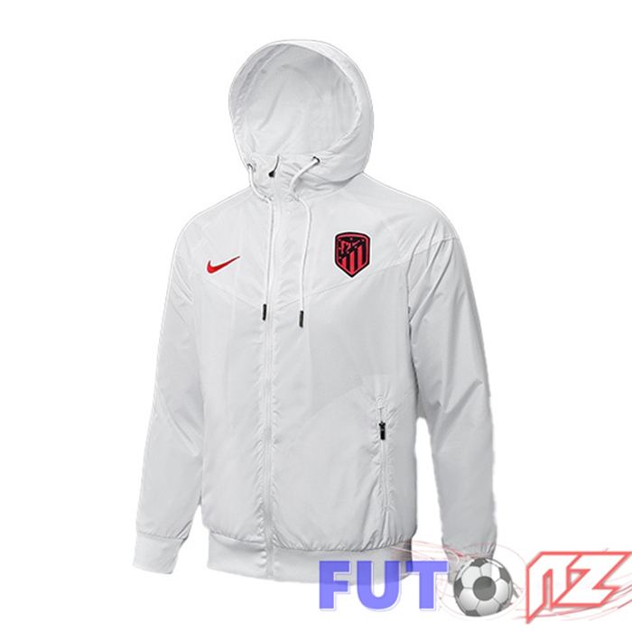 Chaqueta Con Capucha Atletico Madrid Blanco 2021/2022