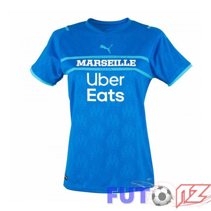 Camiseta Olympique Marsella Mujer Tercera Azul Marino 2021/2022