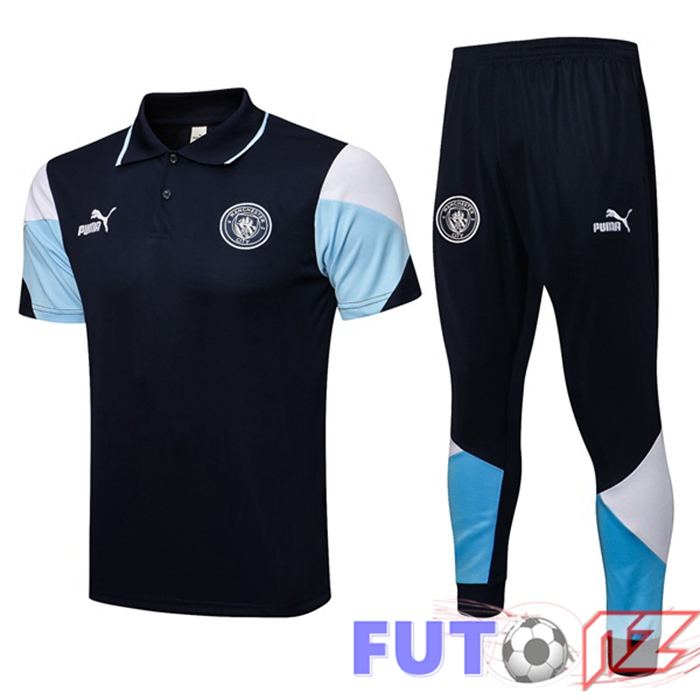 Camiseta Polo Manchester City + Pantalones Azul Royal 2021/2022