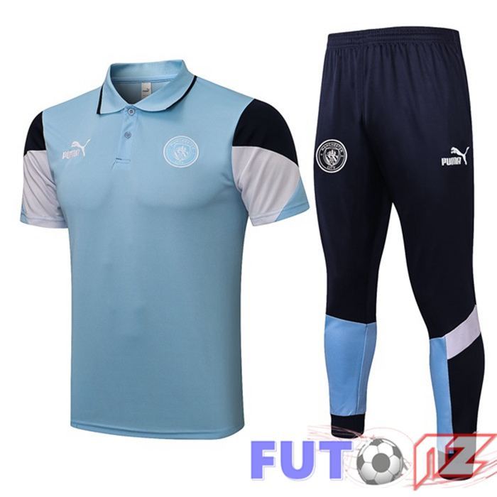 Camiseta Polo Manchester City + Pantalones Azul 2021/2022