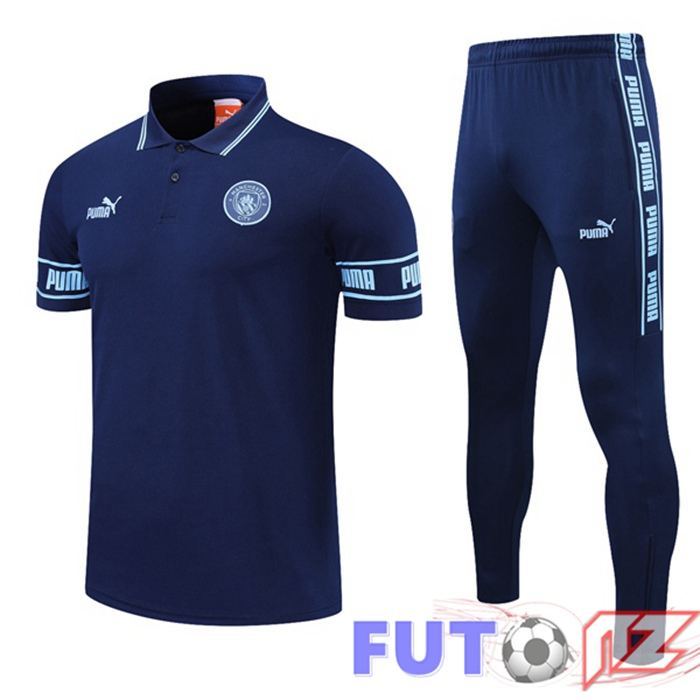 Camiseta Polo Manchester City + Pantalones Azul Royal 2021/2022