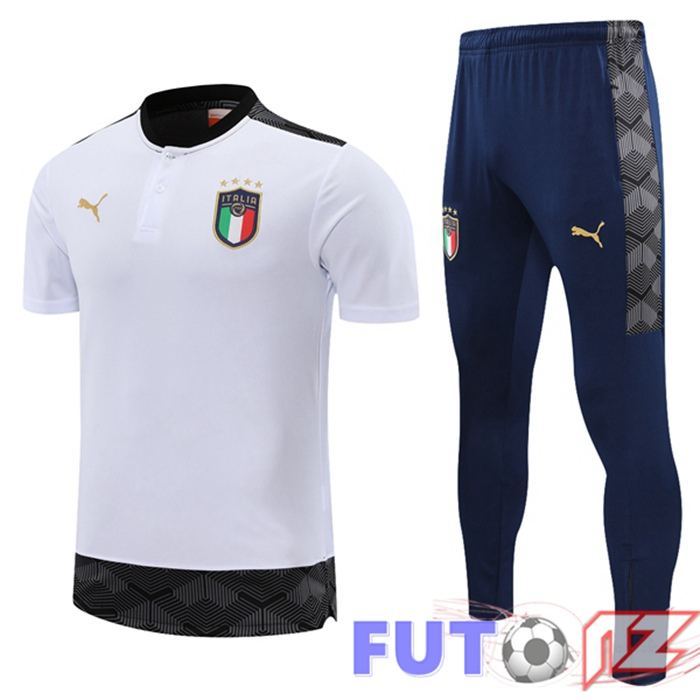 Camiseta Polo Italia + Pantalones Blanco 2021/2022