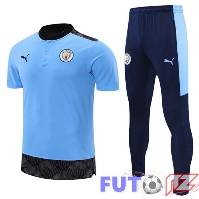 Camiseta Polo Manchester City + Pantalones Azul 2021/2022