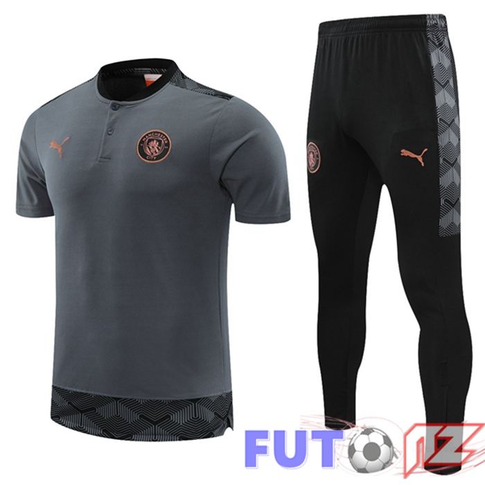 Camiseta Polo Manchester City + Pantalones Gris 2021/2022