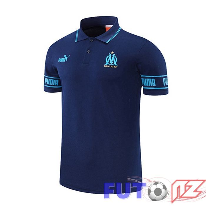 Camiseta Polo Marsella OM Azul Royal 2021/2022