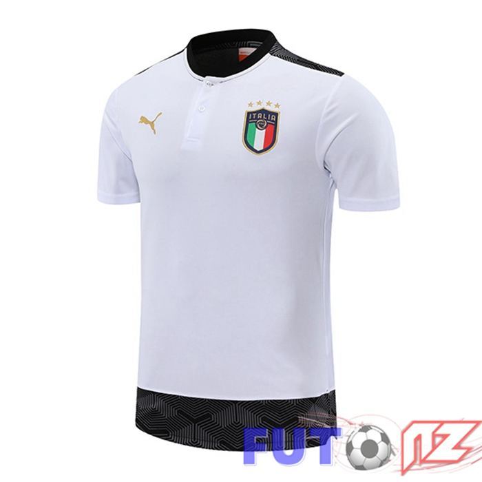 Camiseta Polo Italia Blanco 2021/2022