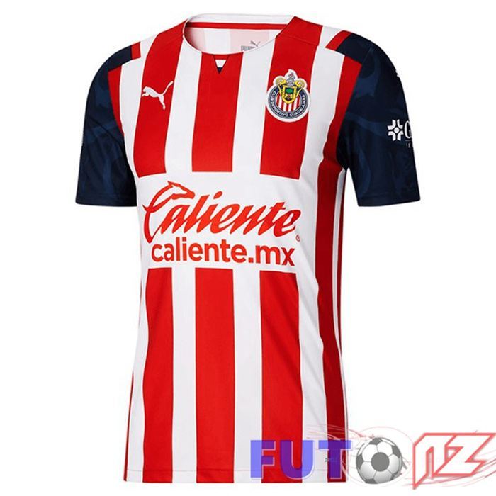 Camiseta CD Guadalajara Primera Rojo Blanco 2021/22