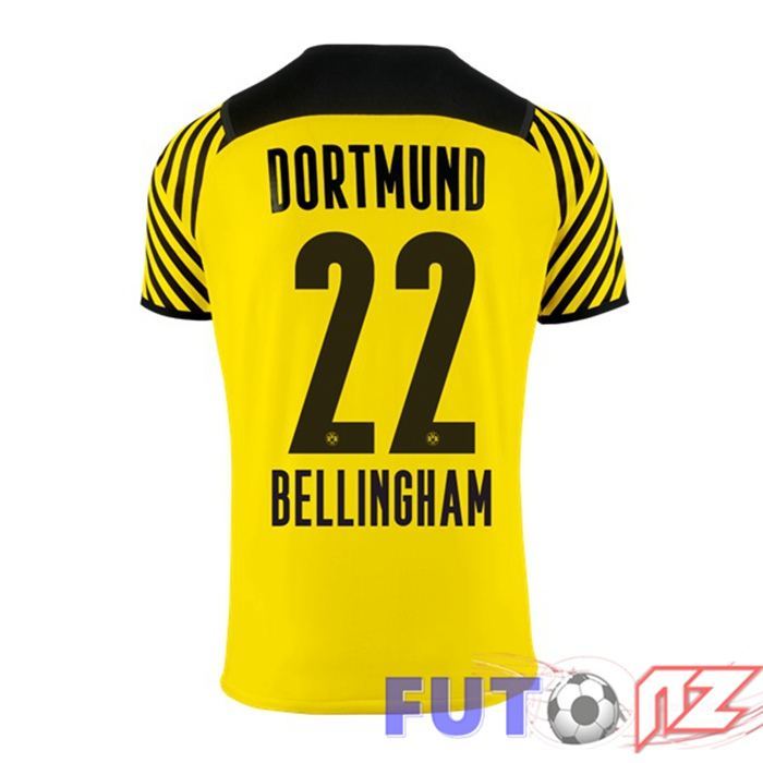 Camiseta Dortmund BVB (Bellingham 22) Mujer Primera Amarillo 2021/22