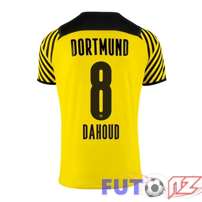 Camiseta Dortmund BVB (Dahoud 8) Mujer Primera Amarillo 2021/22