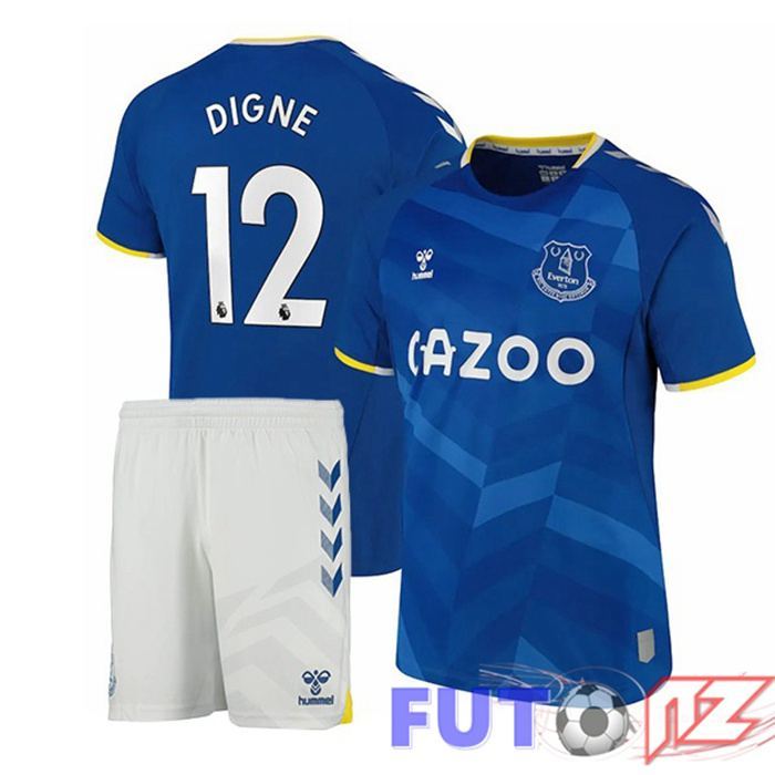 Camiseta Everton (Digne 12) Ninos Primera Azul 2021/22