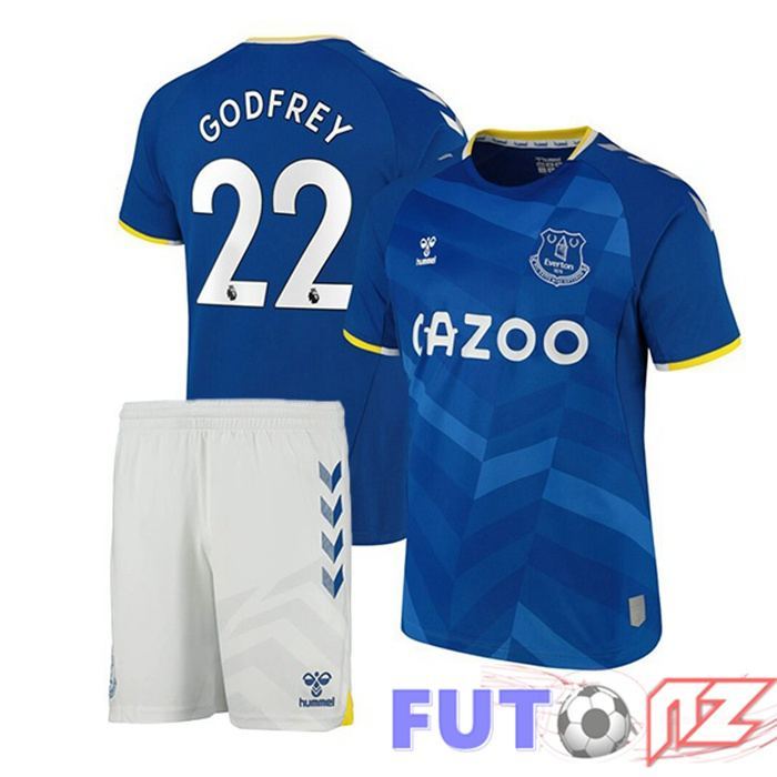 Camiseta Everton (Godfrey 22) Ninos Primera Azul 2021/22