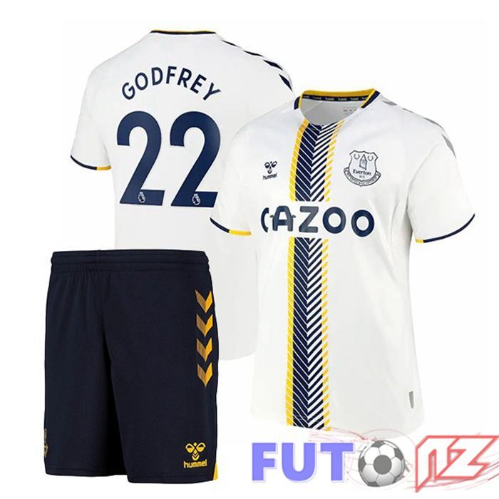 Camiseta Everton (Godfrey 22) Ninos Tercera Blanco 2021/22