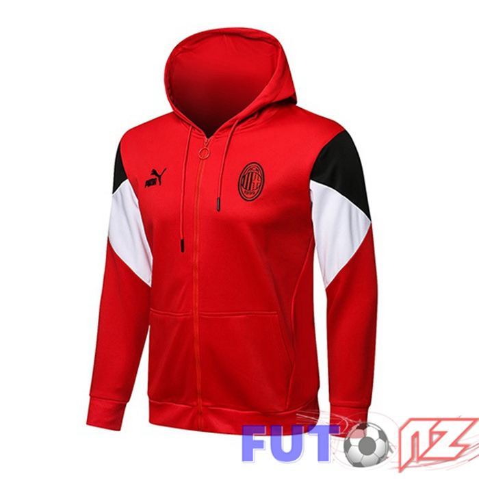 Chaqueta Con Capucha AC Milan Rojo 2021/2022
