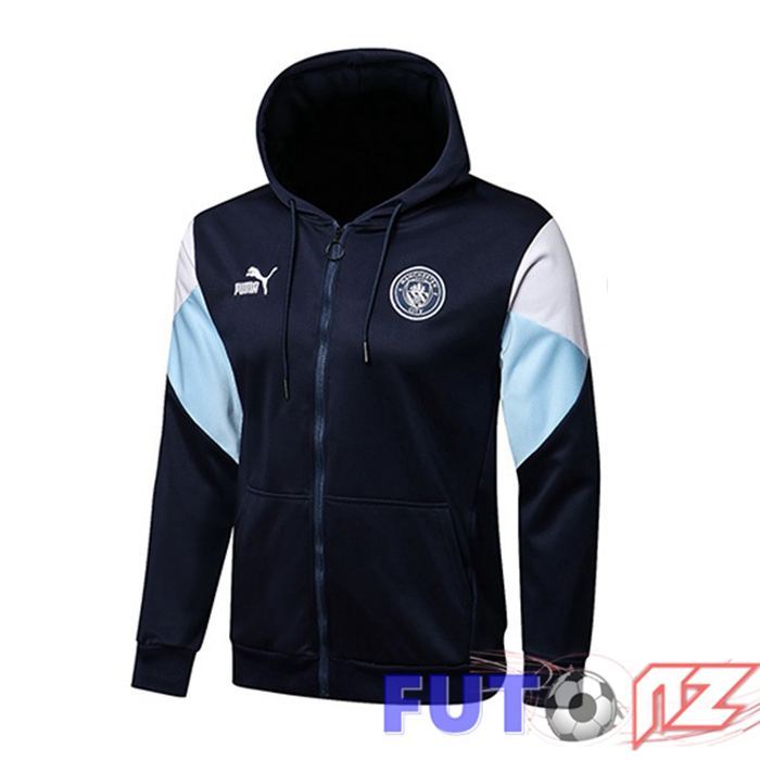 Chaqueta Con Capucha Manchester City Azul Royal 2021/2022