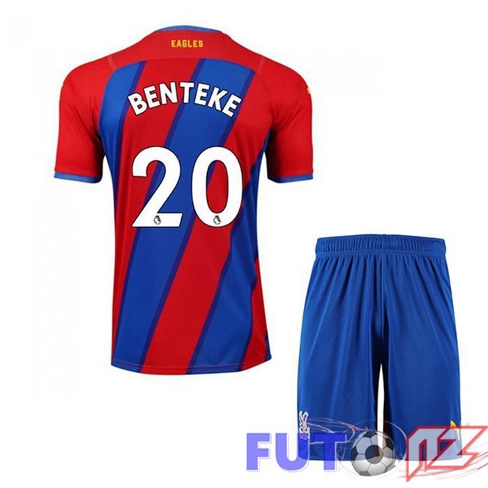 Camiseta Crystal Palace (BENTEKE 20) Ninos Primera Rojo/Azul 2021/22