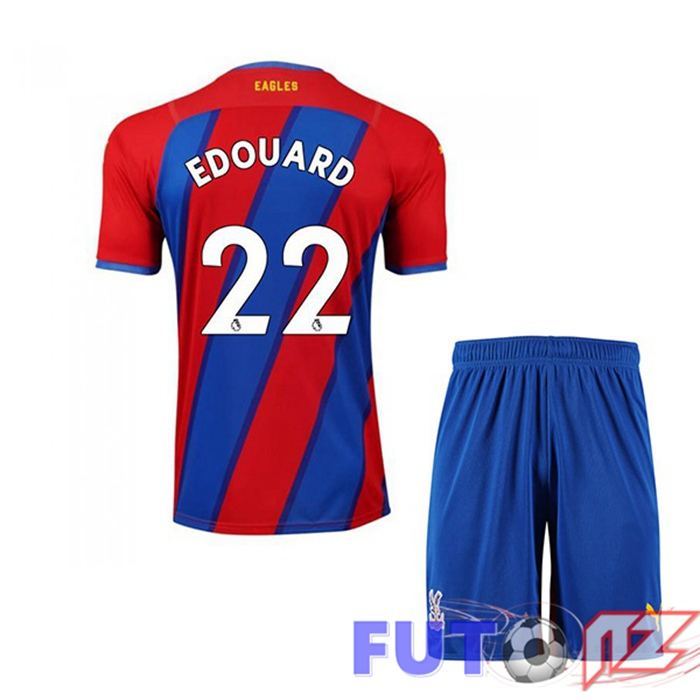 Camiseta Crystal Palace (EDOUARD 22) Ninos Primera Rojo/Azul 2021/22