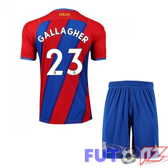 Camiseta Crystal Palace (GALLAGHER 23) Ninos Primera Rojo/Azul 2021/22
