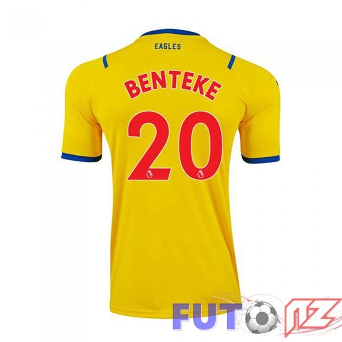Camiseta Crystal Palace (BENTEKE 20) Segunda Amarillo 2021/22