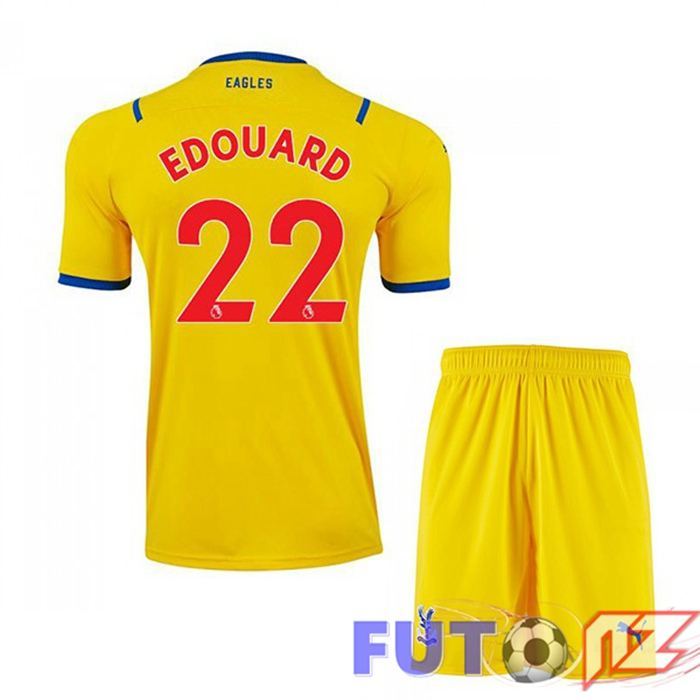 Camiseta Crystal Palace (EDOUARD 22) Ninos Segunda Amarillo 2021/22